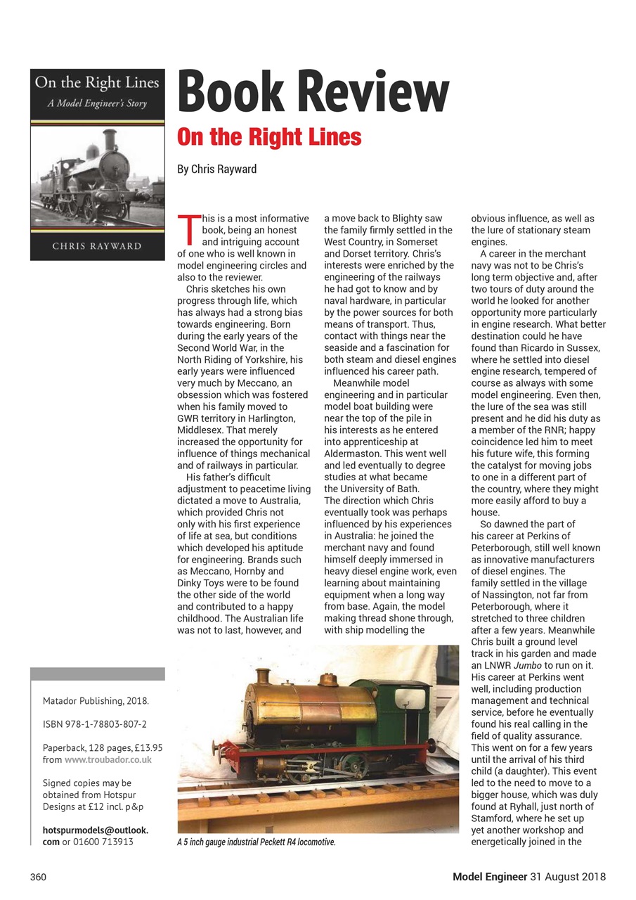 Model Engineer Preview Pages