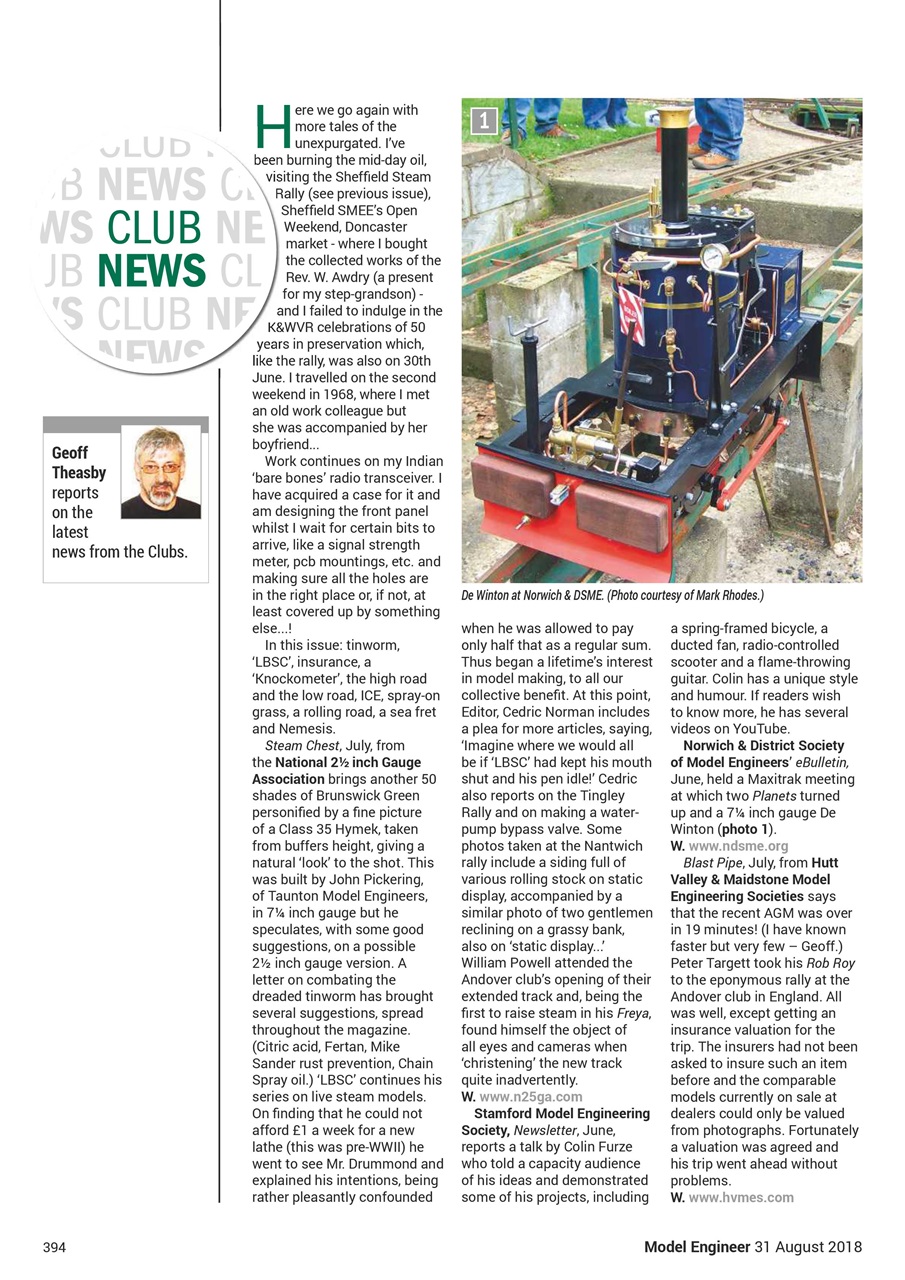 Model Engineer Preview Pages