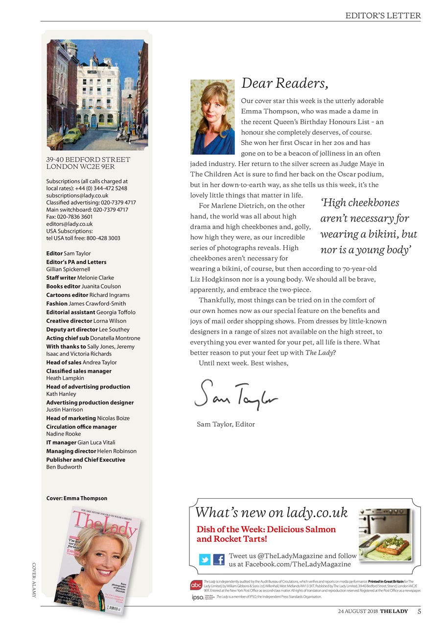 The Lady Preview Pages