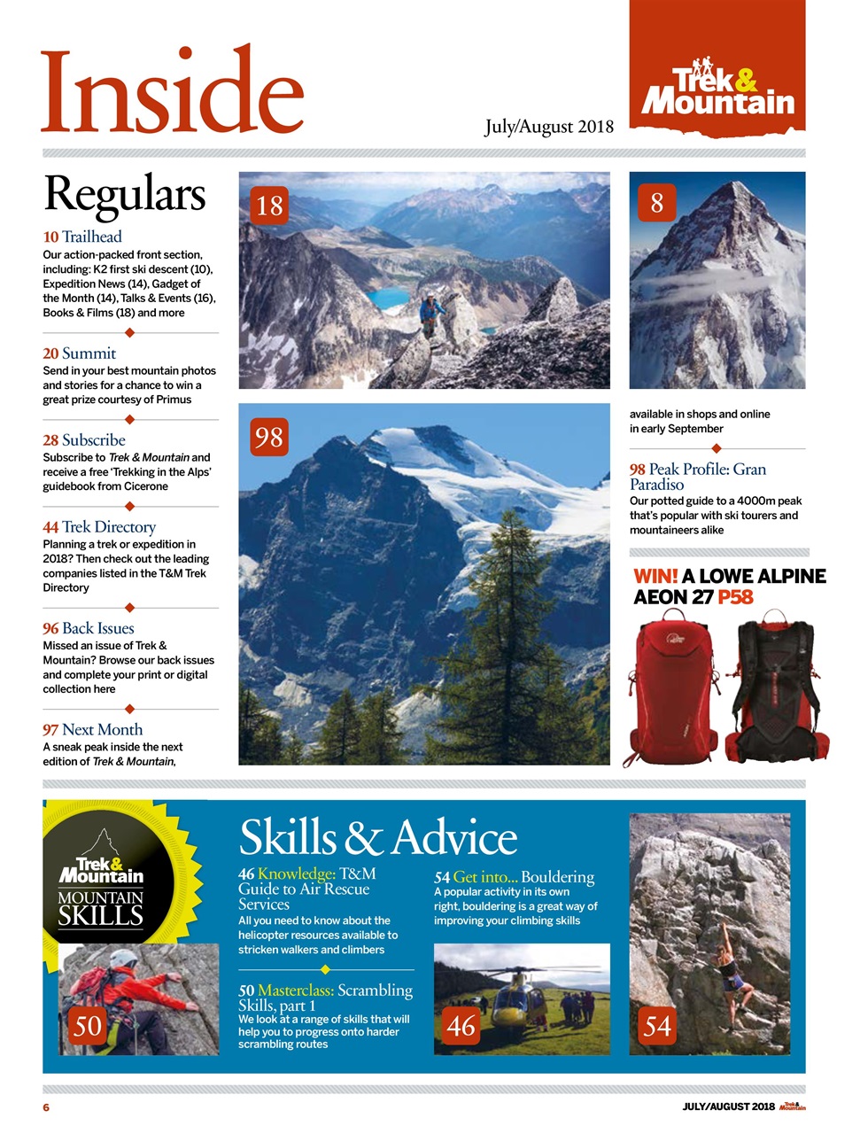 Trek & Mountain Magazine Preview Pages