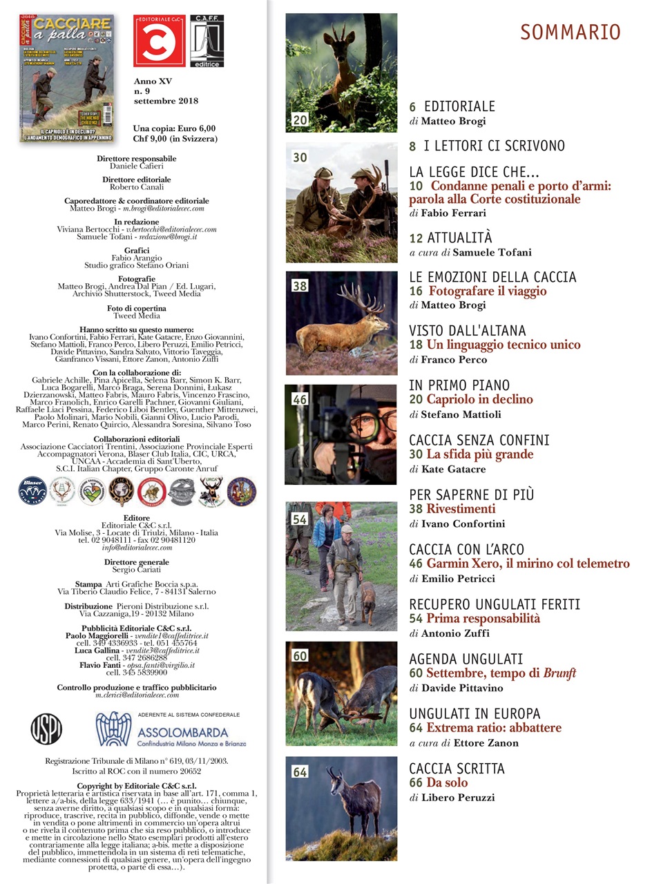 Caccia Magazine Preview Pages