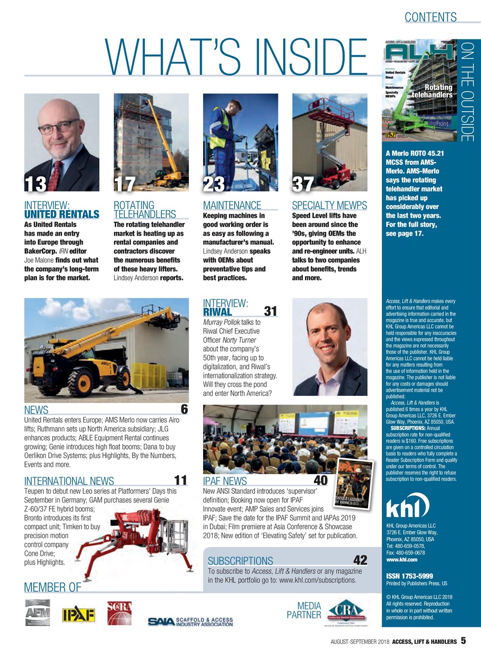 Access, Lift & Handlers Preview Pages