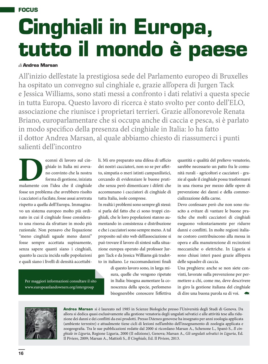 IL CINGHIALE CHE PASSIONE Preview Pages