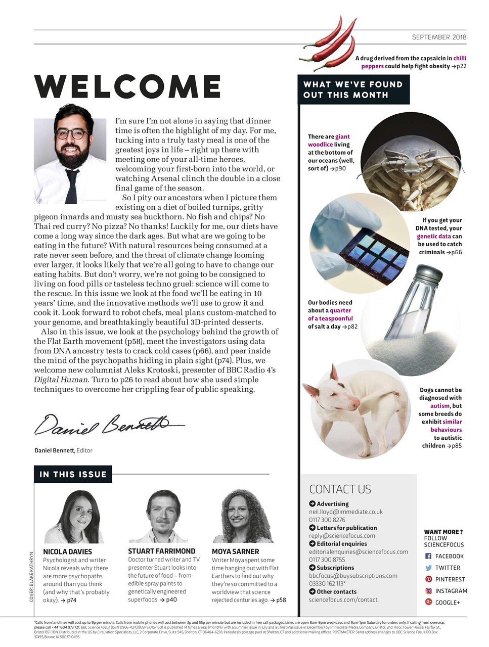 BBC Science Focus Magazine Preview Pages