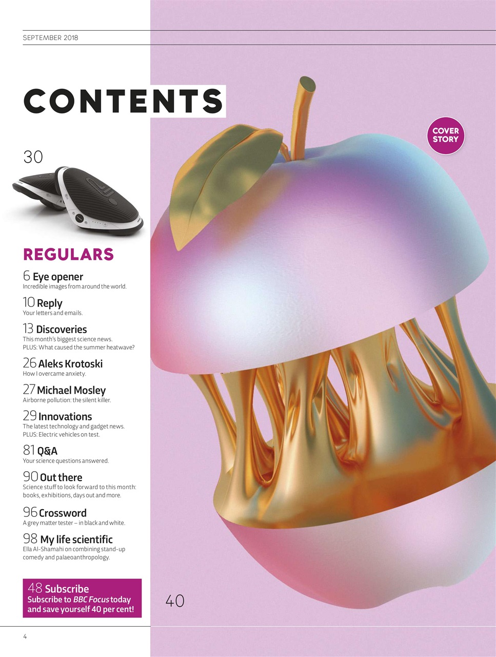 BBC Science Focus Magazine Preview Pages