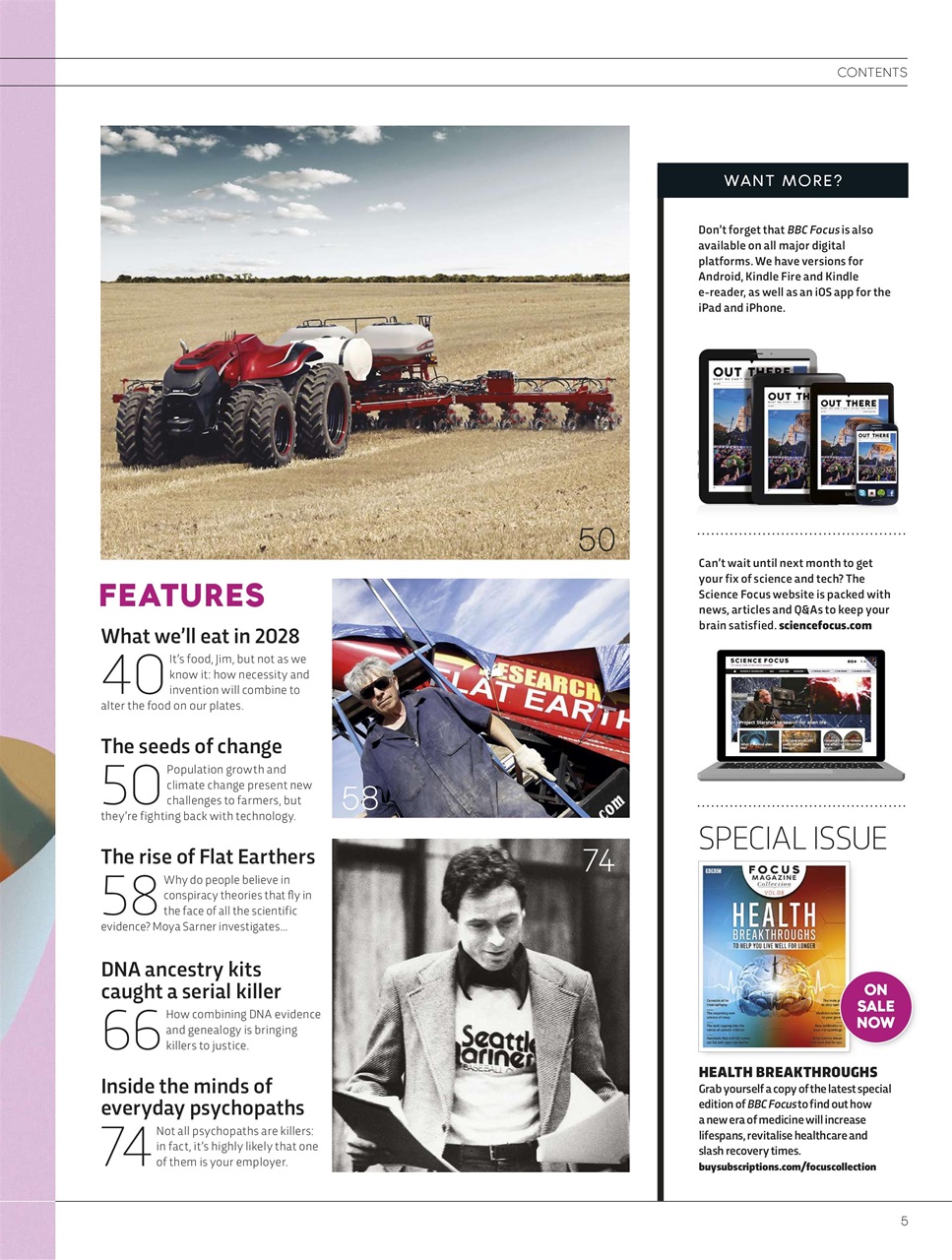 BBC Science Focus Magazine Preview Pages