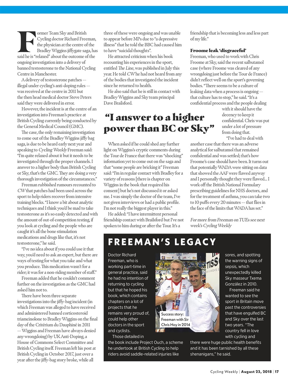 Cycling Weekly Preview Pages