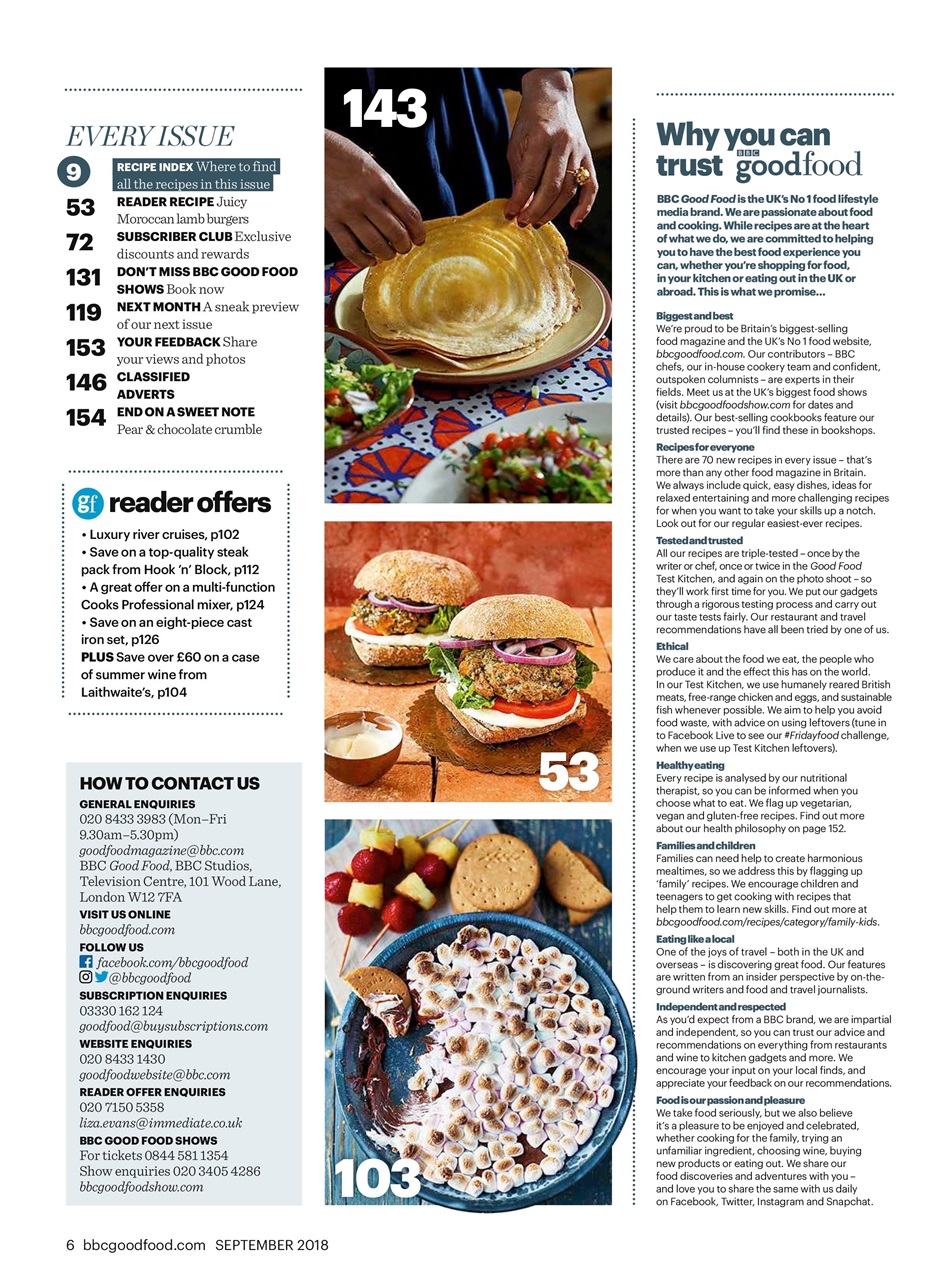 Good Food Magazine Preview Pages