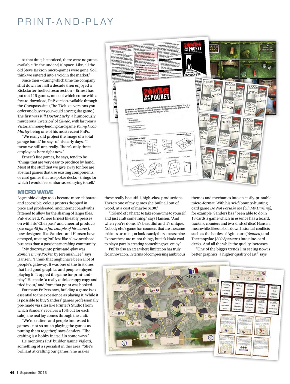 Tabletop Gaming Preview Pages