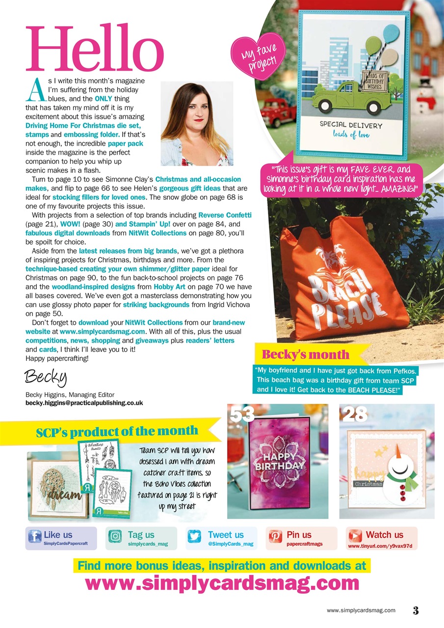 Simply Cards & Papercraft Preview Pages