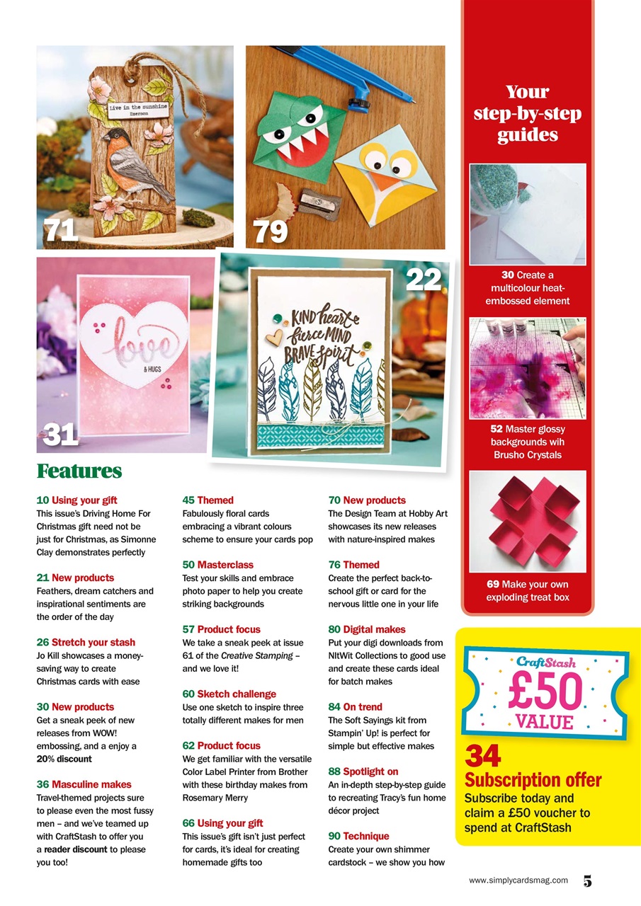 Simply Cards & Papercraft Preview Pages