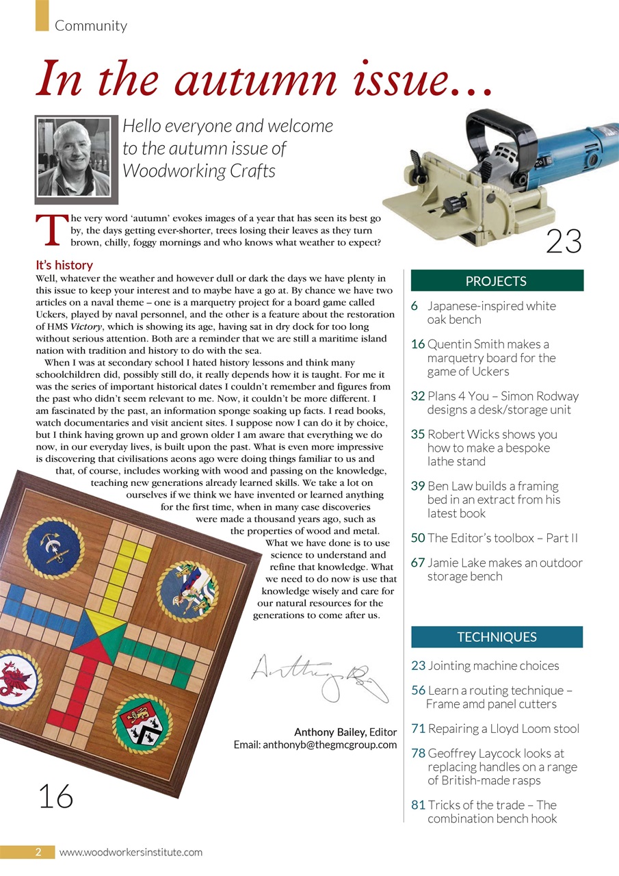 Woodworking Crafts Magazine Preview Pages