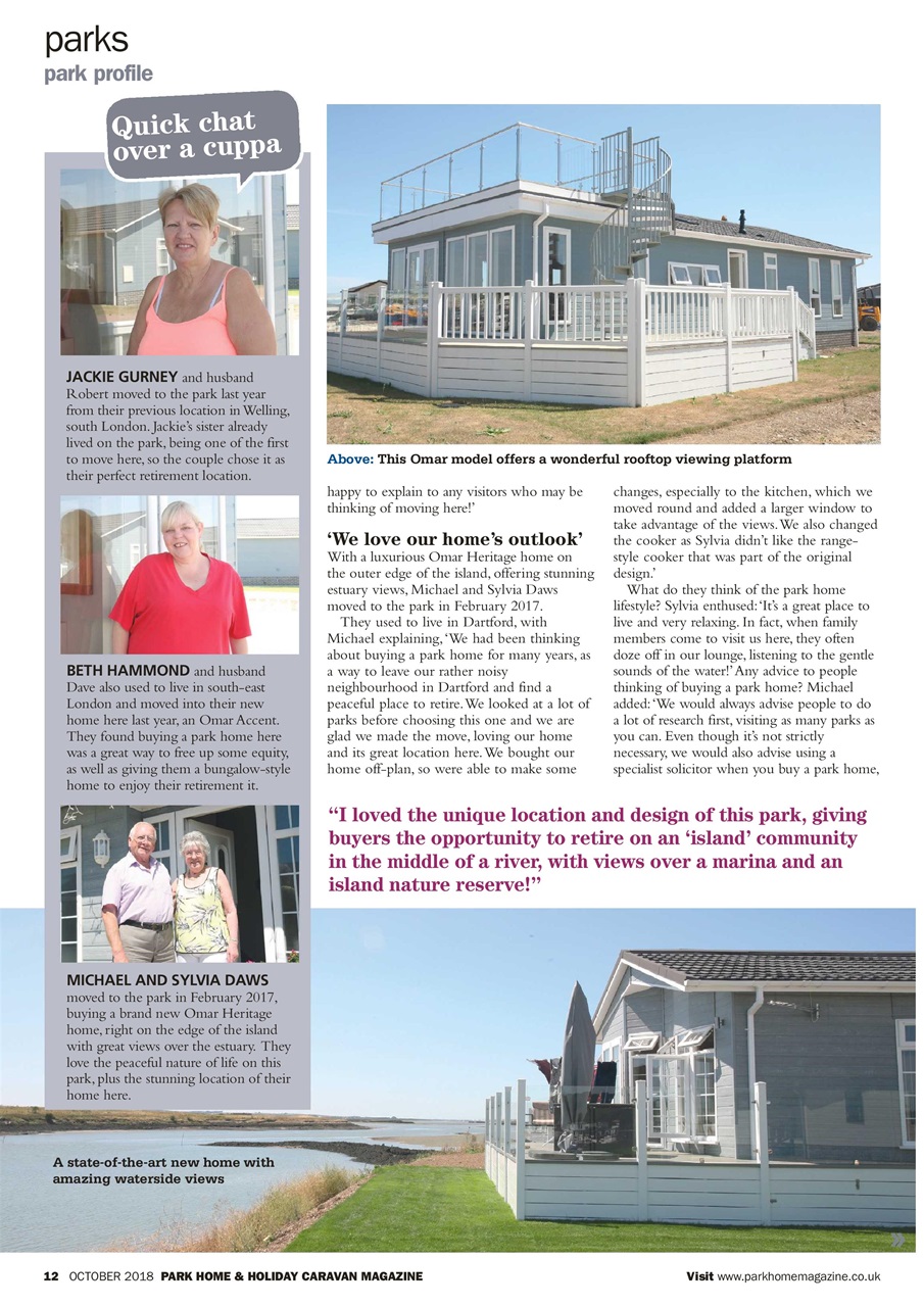 Park Home & Holiday Living Preview Pages