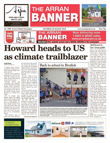 Arran Banner issue 25/8/18