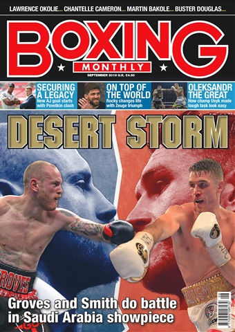 Boxing Monthly issue September 2018