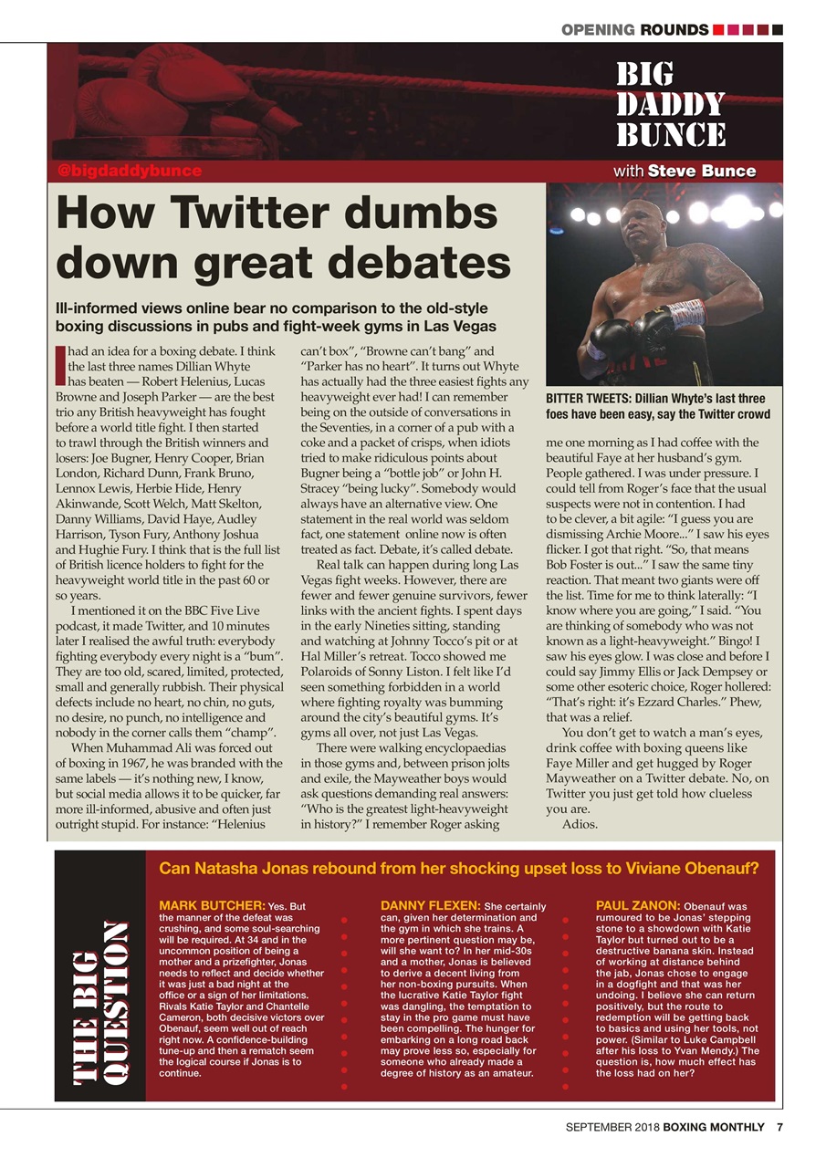Boxing Monthly Preview Pages