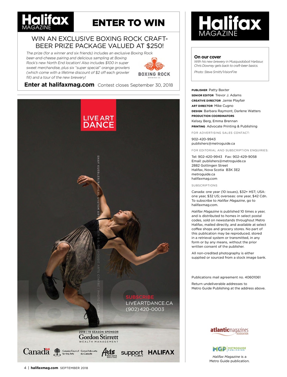 Halifax Magazine Preview Pages