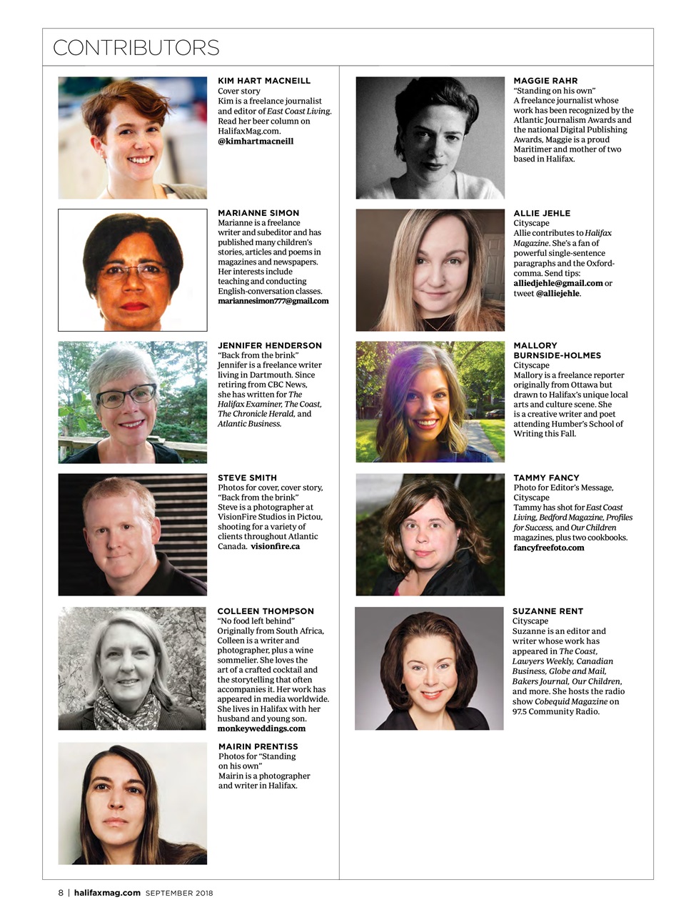 Halifax Magazine Preview Pages