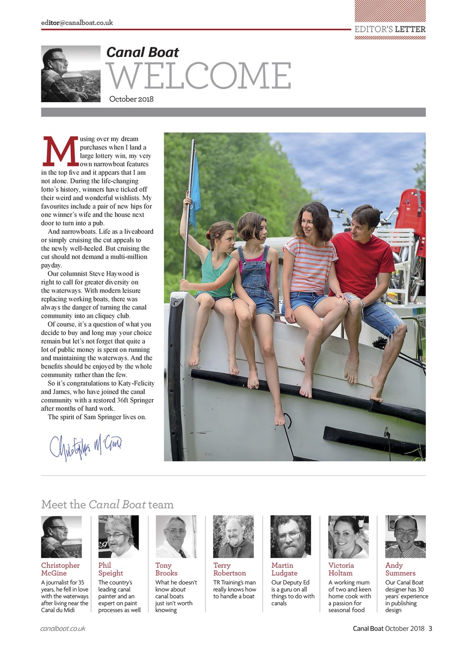 Canal Boat Preview Pages