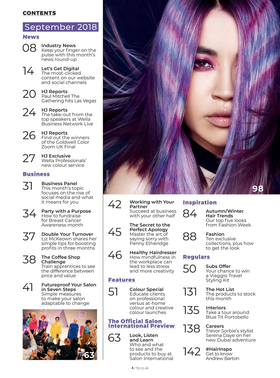 Hairdressers Journal Preview Pages