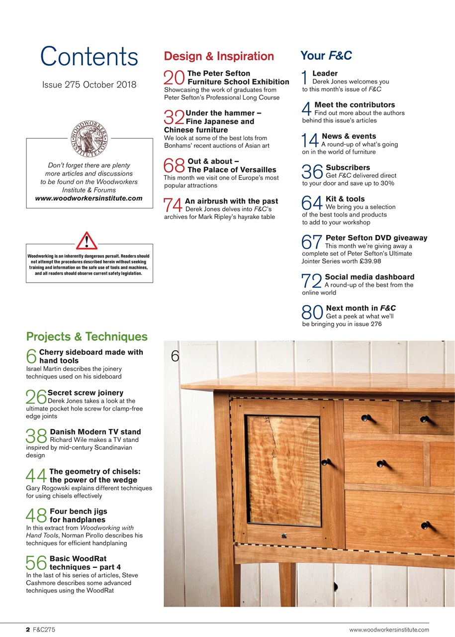 Furniture & Cabinetmaking Preview Pages