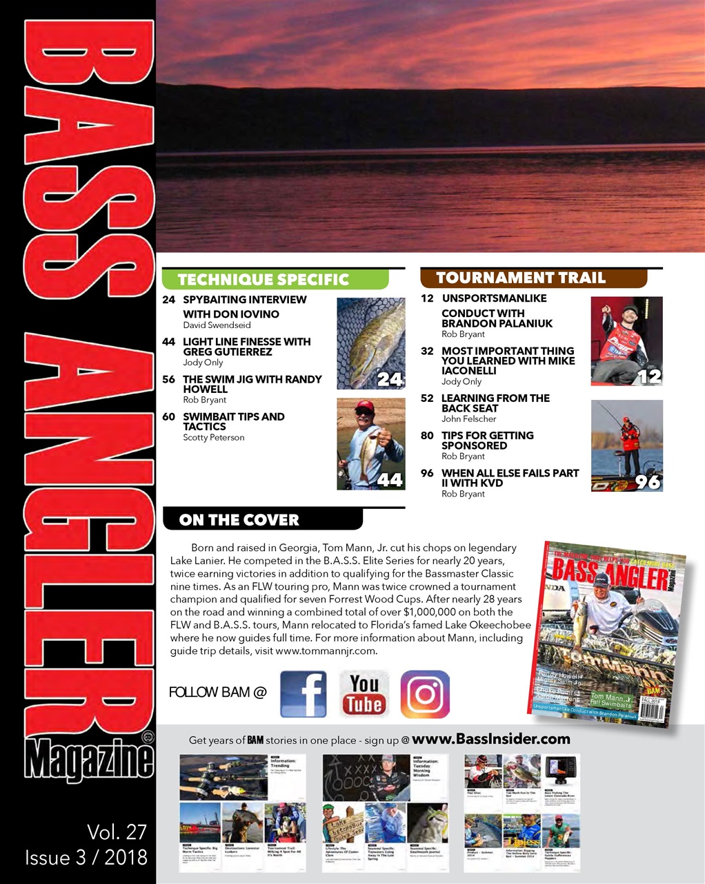 BASS ANGLER MAGAZINE Preview Pages
