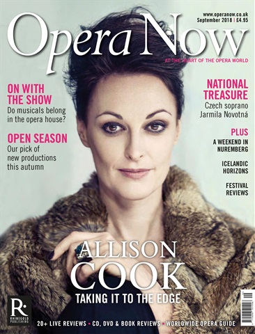 Opera Now issue September 2018