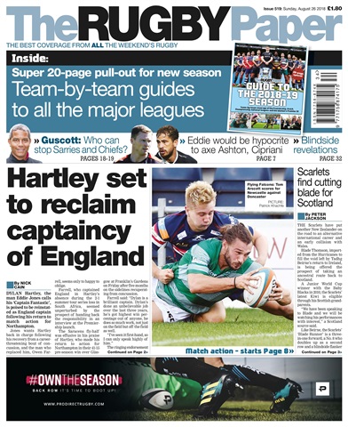 The Rugby Paper issue 26th August 2018