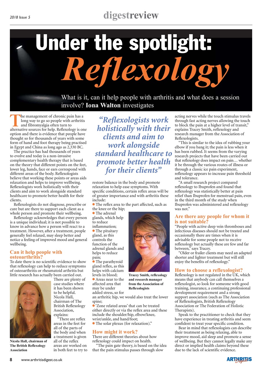 Arthritis Digest Preview Pages