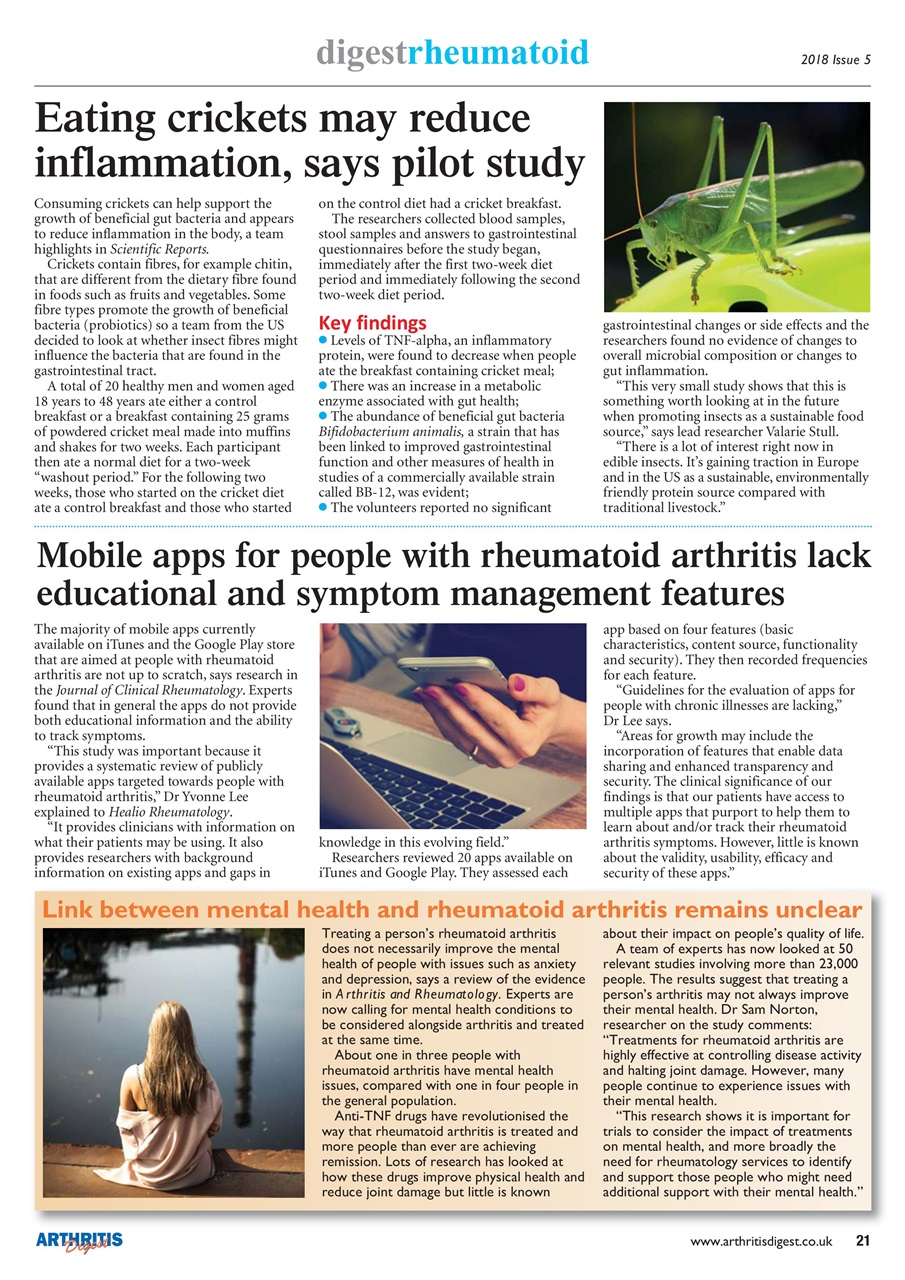 Arthritis Digest Preview Pages