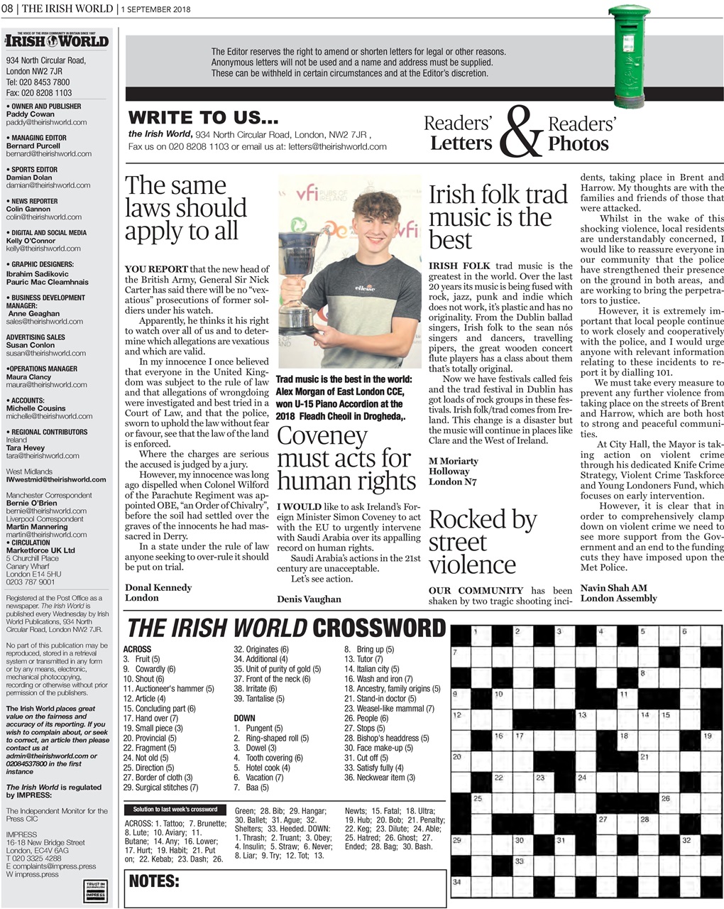 Irish World Preview Pages