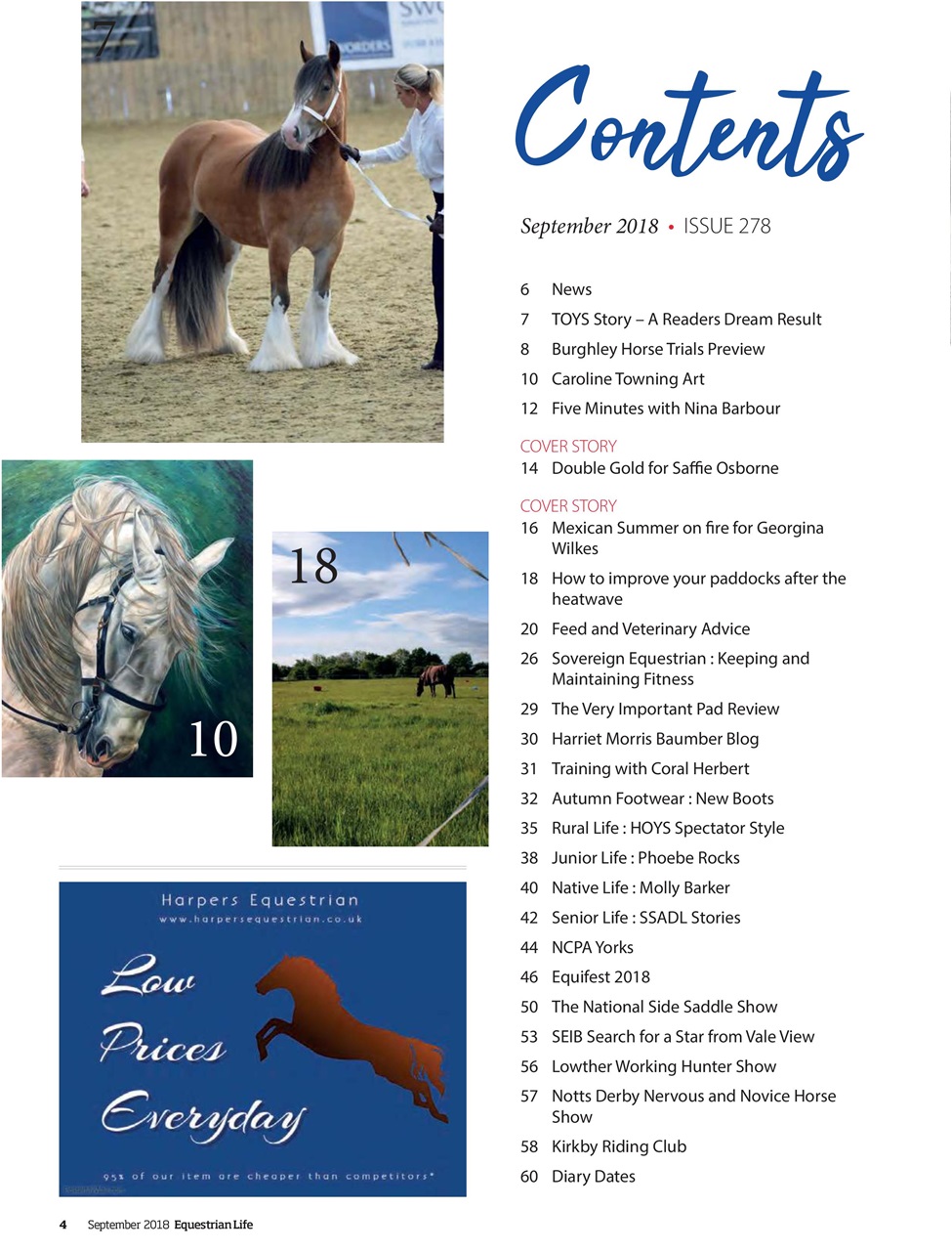 Equestrian Life Magazine Preview Pages