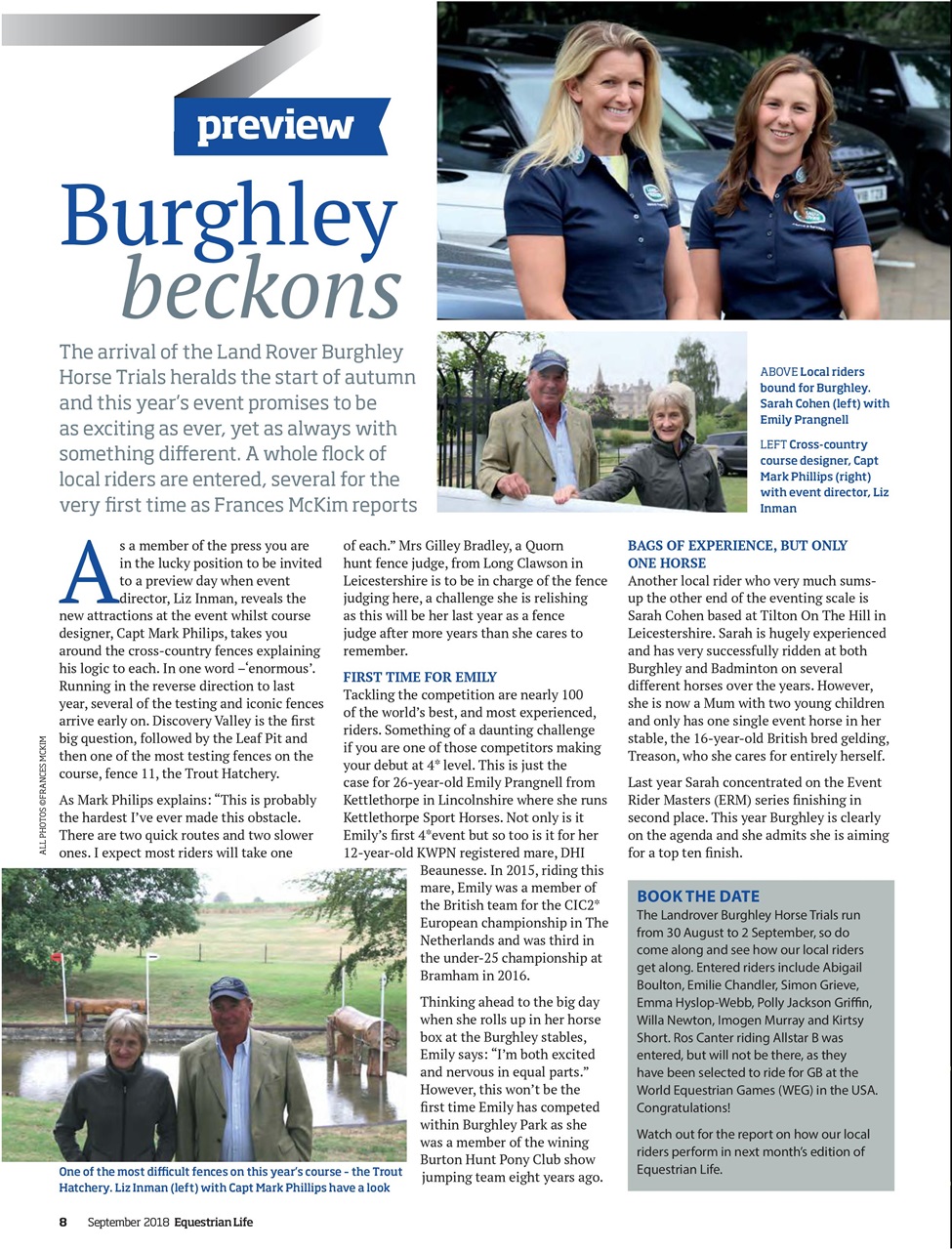 Equestrian Life Magazine Preview Pages