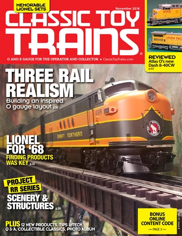 Classic Toy Trains issue November 2018