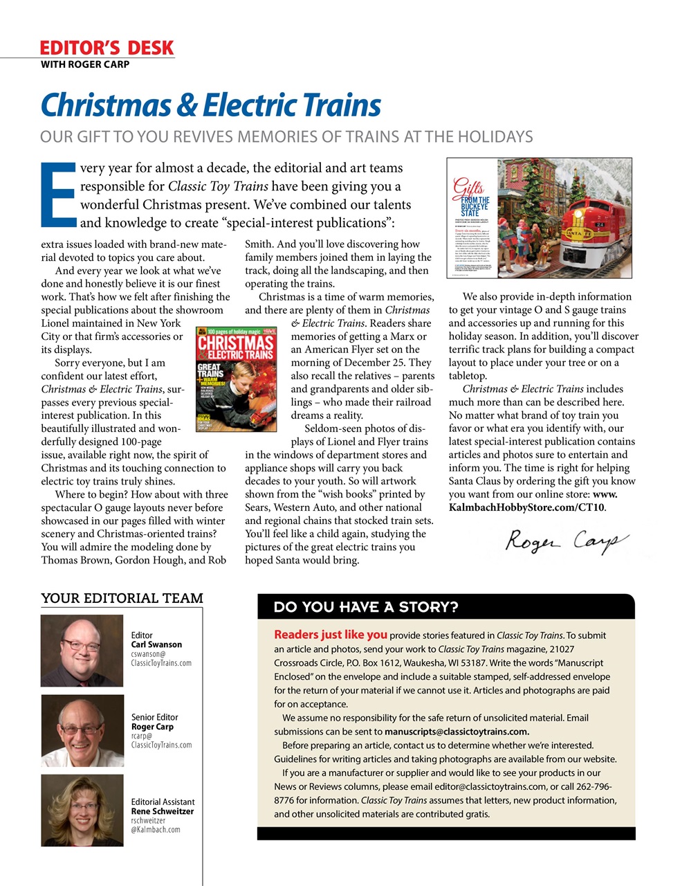 Classic Toy Trains Preview Pages