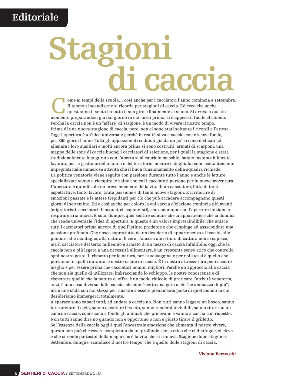 SENTIERI DI CACCIA Preview Pages