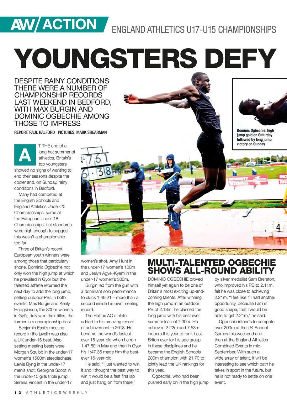 AW – Athletics Weekly Magazine Preview Pages