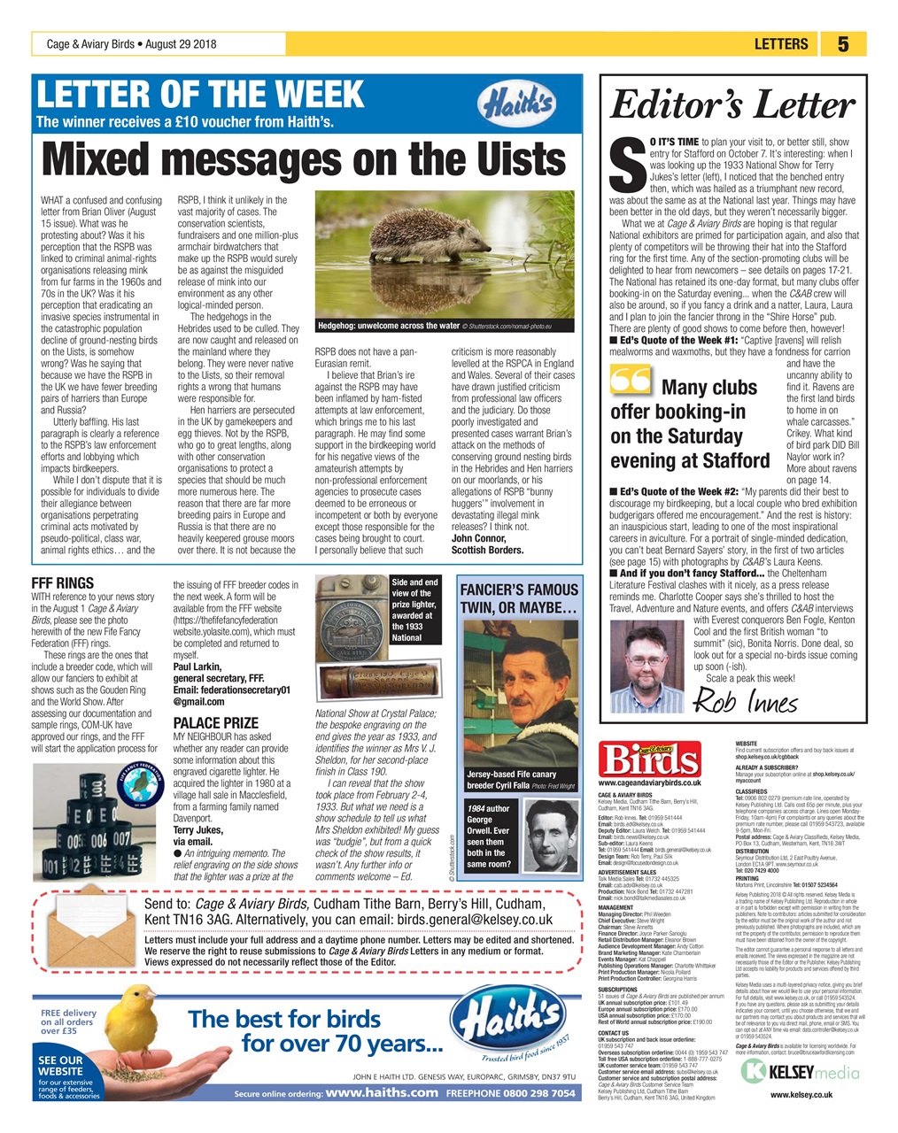 Cage & Aviary Birds Preview Pages