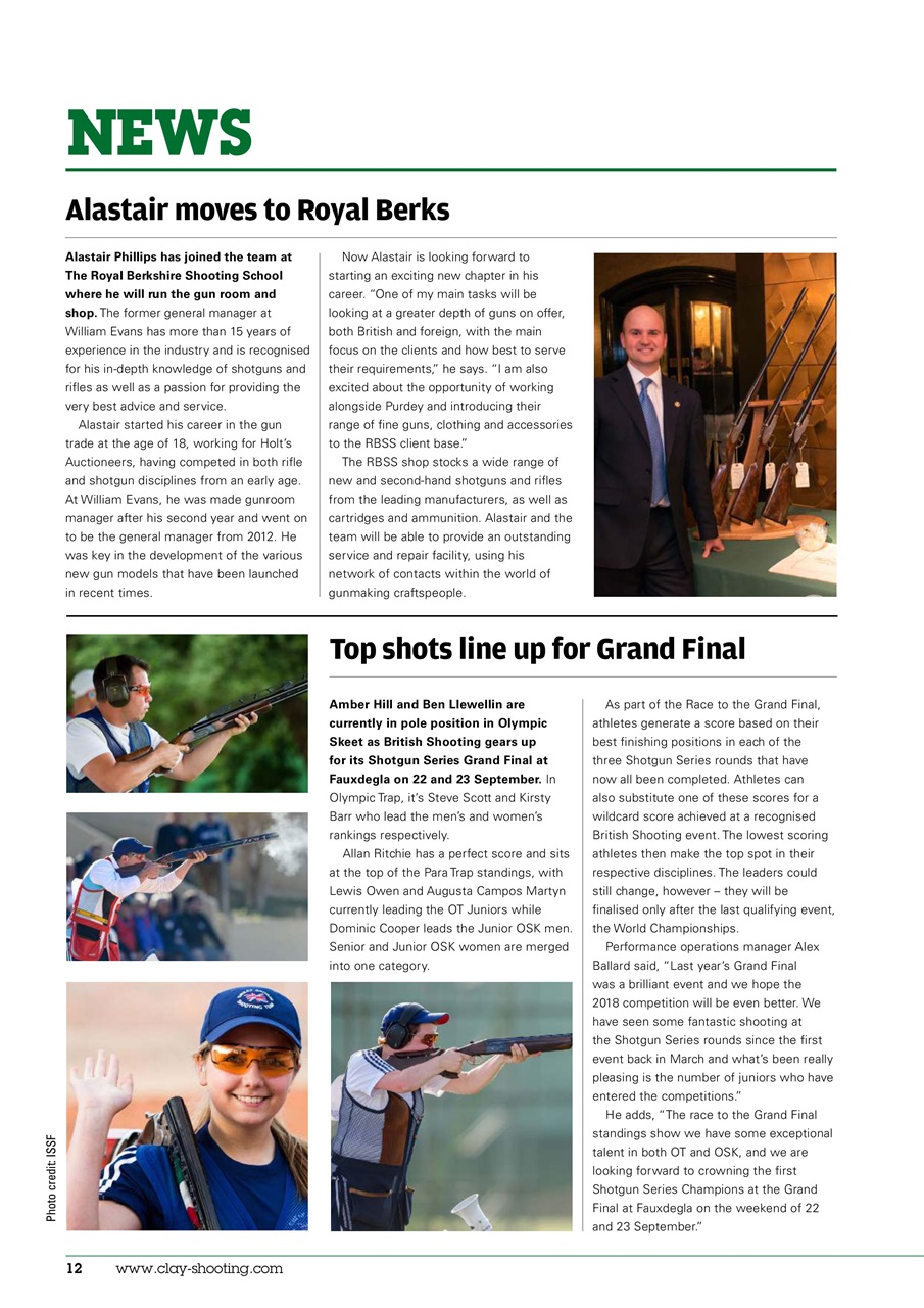 Clay Shooting Preview Pages