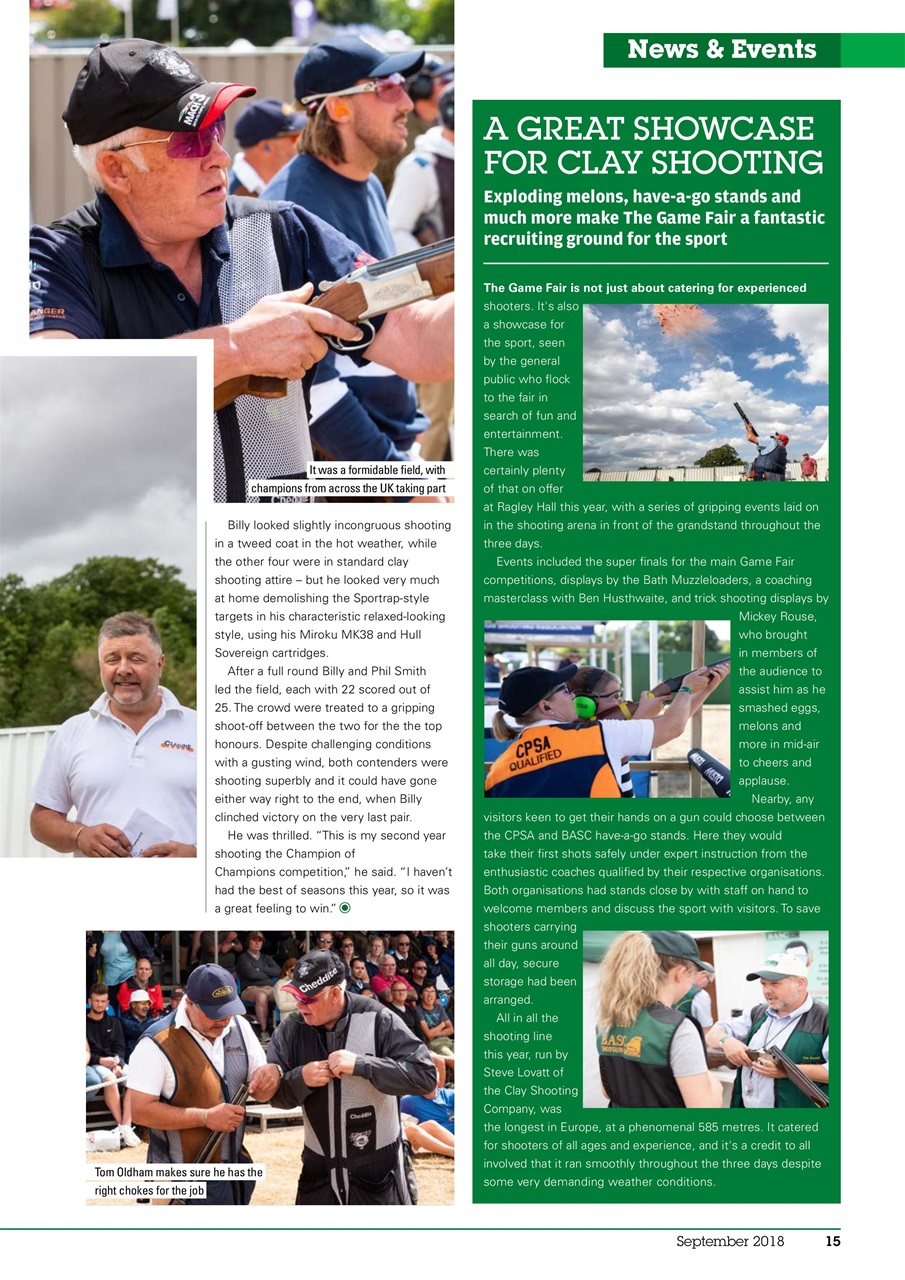 Clay Shooting Preview Pages