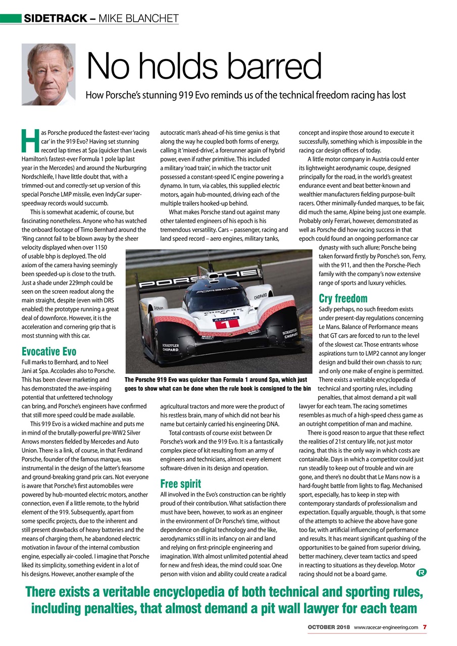 Racecar Engineering Preview Pages