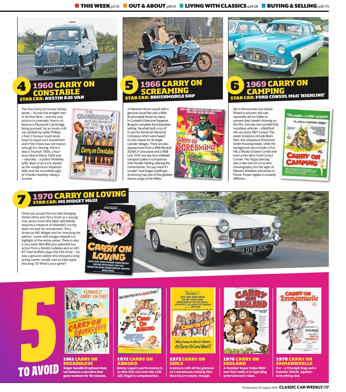 Classic Car Weekly Preview Pages