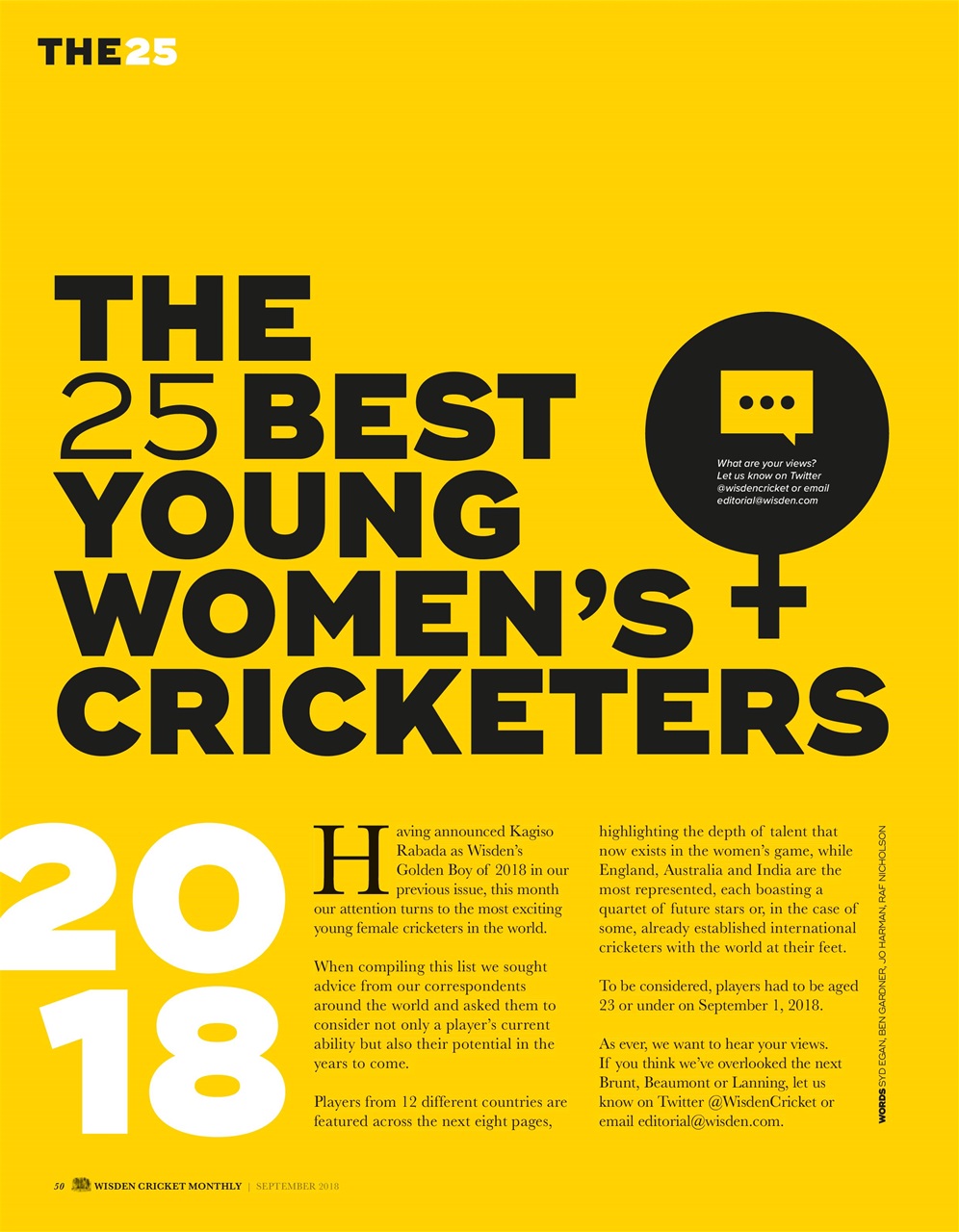 Wisden Cricket Monthly Preview Pages
