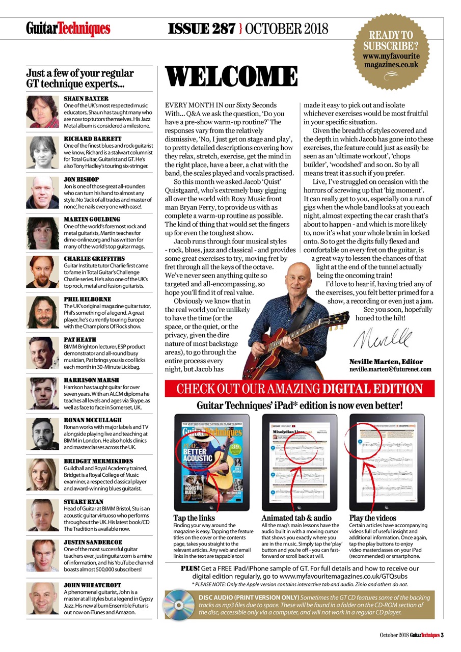 Guitar Techniques Preview Pages