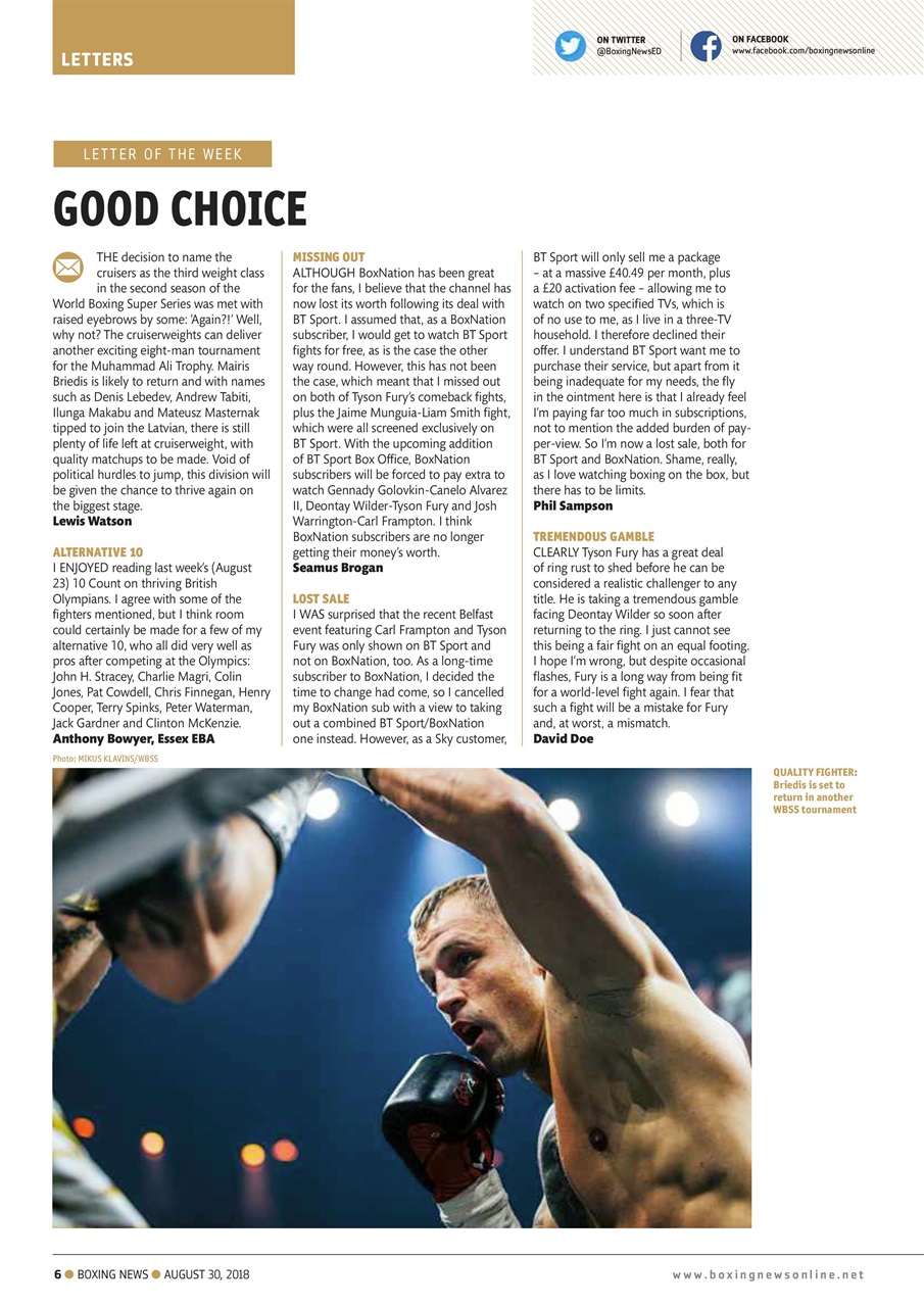 Boxing News Preview Pages