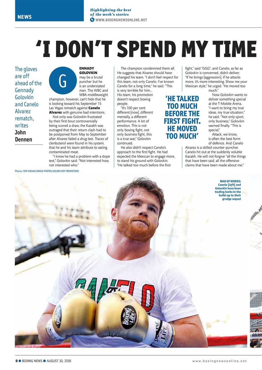 Boxing News Preview Pages