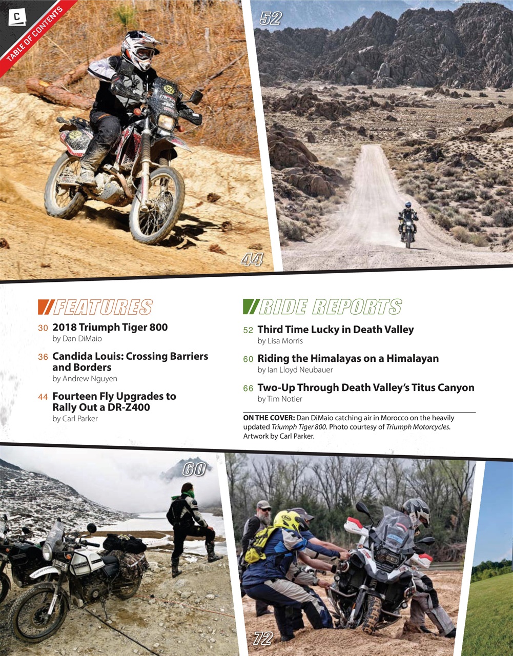 Adventure Motorcycle Preview Pages