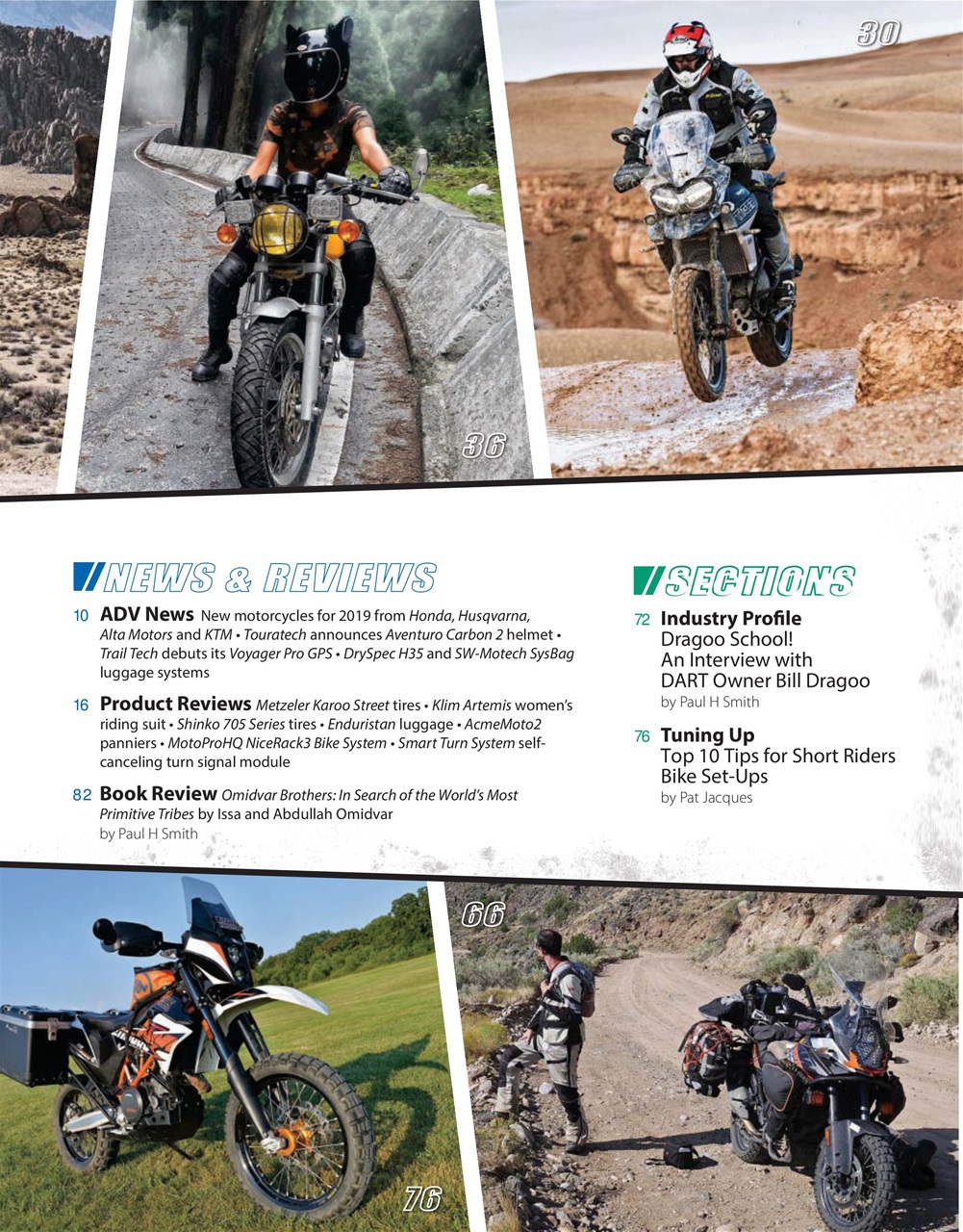 Adventure Motorcycle Preview Pages
