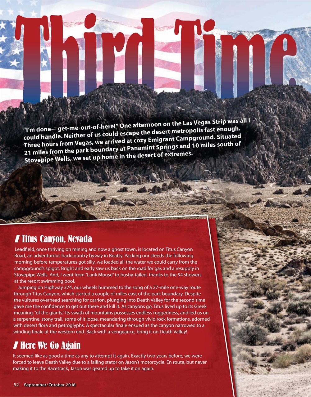 Adventure Motorcycle Preview Pages