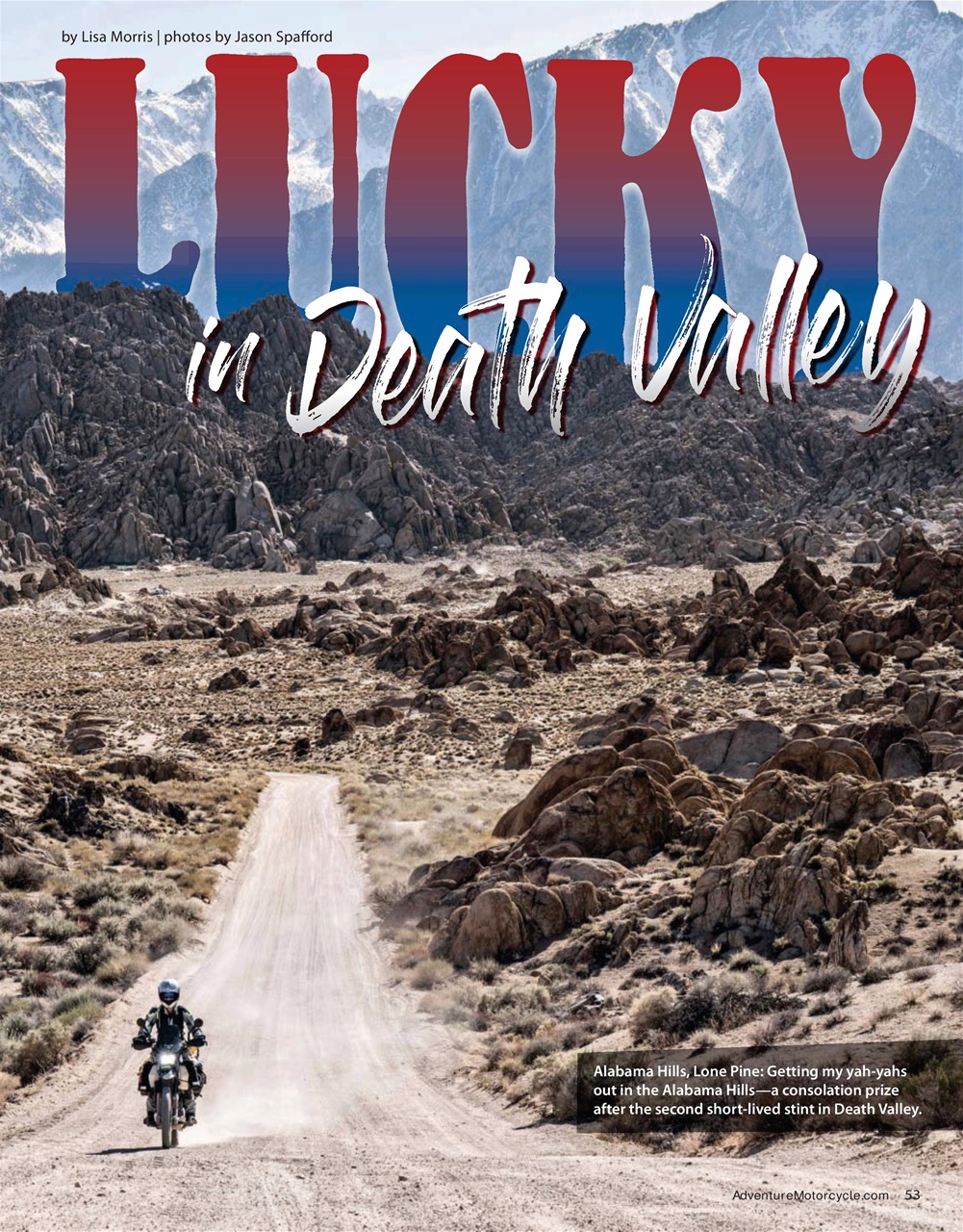 Adventure Motorcycle Preview Pages